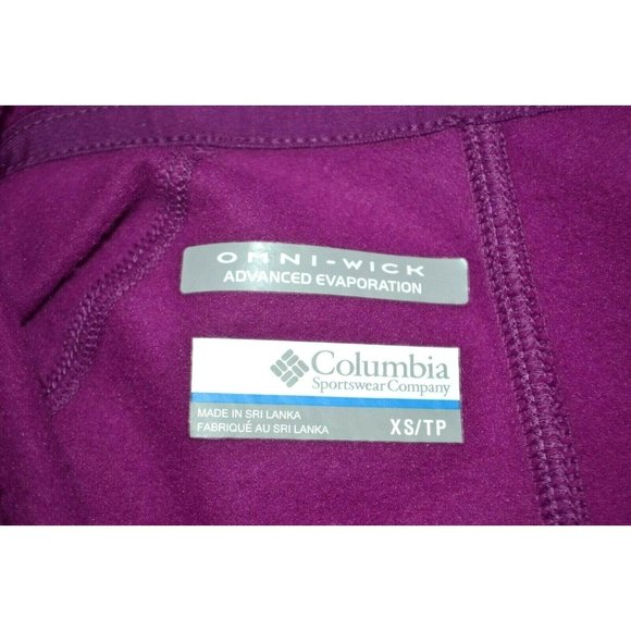 COLUMBIA‎ Women's Warden Lodge Pullover Hoodie Omni-Wick SIZE XS Purple NWT - Picture 7 of 7